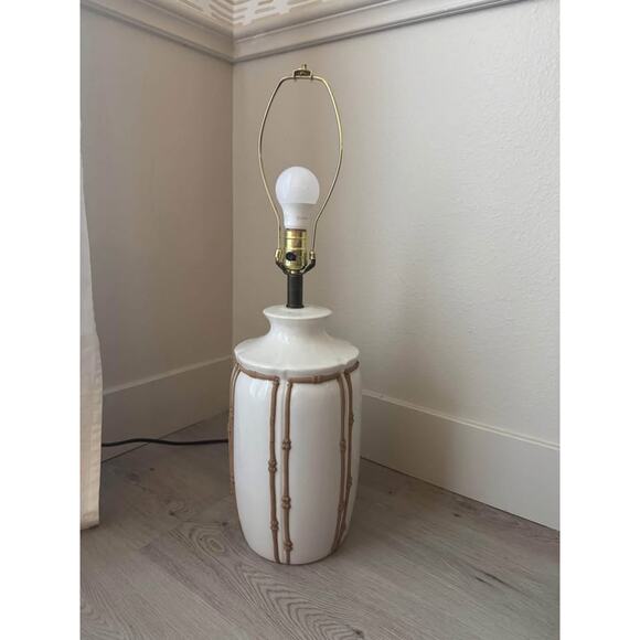 Source Unknown Other - Vintage Hollywood Regency Mid Century Palm Beach Faux Bamboo Icing Lamp